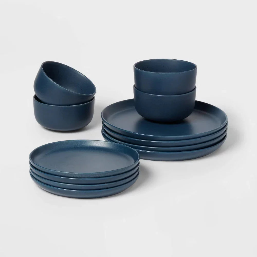 12pc Stoneware Tilley Dinnerware Set